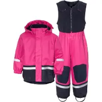 Didriksons Regntøy m. Fôr - PU - Boardman - Plast Rosa - - 140 - Regntøy