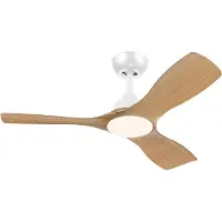 Philips LED-vifte Olas, Ø 106 cm, tre/hvit, CCT, DC