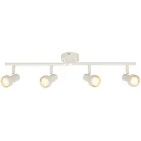 Briloner Downlight Tapp, hvit, lengde 61 cm, 4 lyskilder, metall, GU10