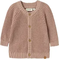 Lil´ Atelier Lil' Atelier Cardigan - Noos - Strikk - NbnEmlen - Misty Rose - - 74 - Cardigan