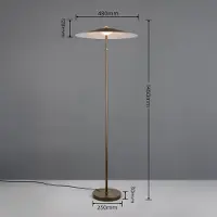 TRIO LED-gulvlampe Amalo i platinafarge, høyde 145 cm, metall, CCT