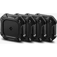 Spigen Tough Armor IP-deksel for Apple AirTag 1/2, 4-pk, svart