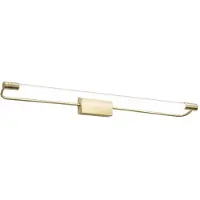 FABAS LUCE LED-vegglampe Rapallo, messing, IP44, 60 cm