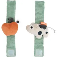 Done by Deer Håndleddsranglesett - 2-pack - Dotti - Grønn - - OneSize - Rangle
