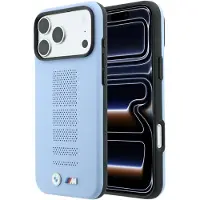 BMW M Blue Perfo Metal-logo MagSafe-etui til iPhone 18 Pro / 17 Pro – Blå