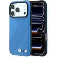 BMW M Tire Track Metal Logo MagSafe-etui til iPhone 18 Pro Max / 17 Pro Max – Blå