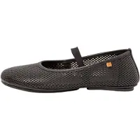 El naturalista for woman. 25820R101005_001 Leather shoes N5820R Essence black (36), Flat, None, Casual, Classic