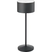 Sigor LED-bordlampe Veluna, svart, høyde 25 cm IP44 dimbar CCT
