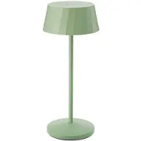 Sigor LED-bordlampe Facetta, grønn, høyde 22 cm, metall, CCT
