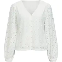 Object V-hals Puff Bluse