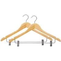Kip Kipit trehengere til garderobe med metallklemmer COMFY PLACES, 2 stk
