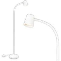 Briloner Gulvlampe Skriva, justerbar, GU10, hvit