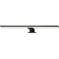 Briloner LED-speillampe Dun 2 i 1, matt svart, IP44, lengde 50 cm