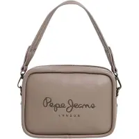 Pepe Jeans for woman. PL0300004 Bassy Code shoulder bag grey (OSFA), Casual, Polyurethane