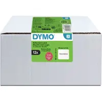 Dymo 2234185 etikettruller 54,0 x 70,0 mm, 12 x 320 etiketter, hvite
