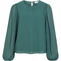 Vila Viura Round Neck Langermet Topp