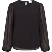 Vila Viura Round Neck Langermet Topp