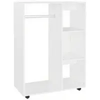 vidaXL Garderobe hvit 80x40x110 cm sponplate