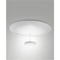 FABAS LUCE LED-taklampe Yuko, hvit, metall, 23 cm høy, dimbar