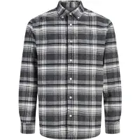 Kids Skjorte - Jpr Blustanley - Flannel - Kullgrå - - 14 år (164) - Skjorte