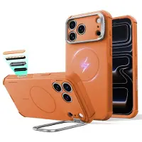 ESR Cyber ​​Tough Kickstand MagSafe-etui til iPhone 18 Pro / 17 Pro – Oransje