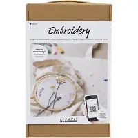 Creativ Light CREATIV sy-/broderisett: 12 farger, bøyle og nål, 2 poser med maler
