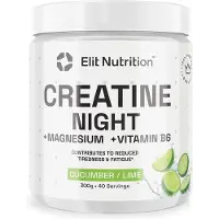 Elit Nutrition Creatine Night Magnesium + Vitamin B6 Kreatin Lime/Agurk 300 g