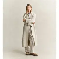 Gant for woman. 4751189 Beige Herringbone Balmacaan Coat (M), Casual, Wool, Classic