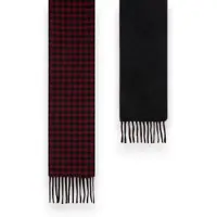 Woolrich for woman. CFWWAC2046FRUT5548 Black and red check scarf (OSFA), Casual