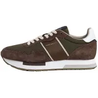 Hackett London for man. HMS200088 Keston Symbol Olive Green Sneakers (45), Fabric, Flat, Laces, Casual