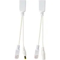 Gembird PP12-POE-0.15M-W passivt PoE-adaptersett UTP 0,15 m, hvit