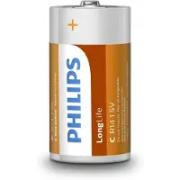 Philips Longlife C batteri 2 stk.