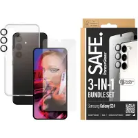 PanzerGlass SAFE. 3-i-1 skjermbeskytter til Samsung Galaxy S24