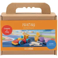 Creativ Company Mini DIY Kit Maling, Racerbil, colorful