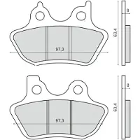 RMS Beauty Harley Davidson Xl R Sportster 225103373 Sintrede Bremseklosser