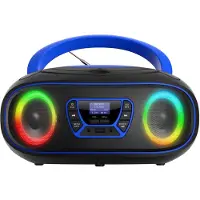 Denver TDB-212BU - Blue - DAB+ Boombox with Bluetooth & CD Player