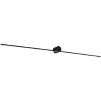 Paulmann LED-vegglampe Sava, svart, 120 cm, IP44