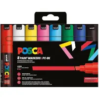 Posca PC-8K 8stk Basis Farver