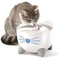 Catit Pixi Smart vannfontene for katter, 2 l, skål i rustfritt stål