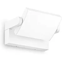 Ideal Lux utendørs LED-vegglampe Swipe, hvit, IP54, 3000 K