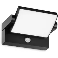 Ideal Lux utendørs LED-vegglampe Swipe Sensor, svart, IP54
