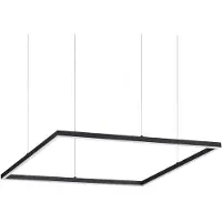 Ideal Lux LED-pendellampe Oracle Slim 70 x 70 cm svart 3000 K