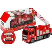 Lean Toys fjernkontrollert R/C brannbil