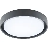 EVN LED utendørs taklampe Tectum, antrasitt, Ø 25 cm