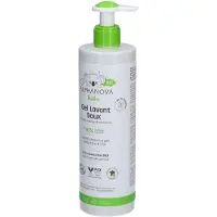Alphanova Bebe Bio* skånsom gel for vask 2-i-1 for babyer, 400 ml