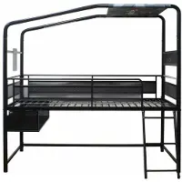 X Rocker CONTRA gamingloftseng 90x190 cm med TV-feste, metall, svart