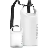 Spigen AquaShield WaterProof Dry Bag + A630, Backpacking, Strandaktiviteter, Camping, Canoeing, Kayaking, Vannsportsaktiviteter, Universell, Hvit, Termoplastisk polyuretan (TPU), Klikkspenne, IPX6