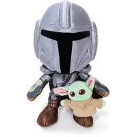 Disney Star Wars Mandalorian With Mini Grogu 25 Cm Bamse