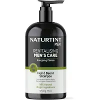 Naturtint Revitalising Men´s Care Energising Hair &amp; Beard 500ml To-i-en-sjampo