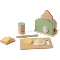 Dantoy Toaster set wood in gift box 9 pcs